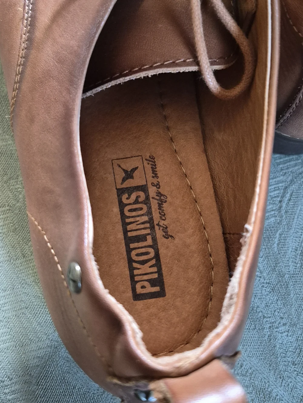 Pikolinos Men’s Brown Leather Lace-Up Dress Shoes